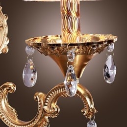 Elegant Kristallvägglampa I Rosa