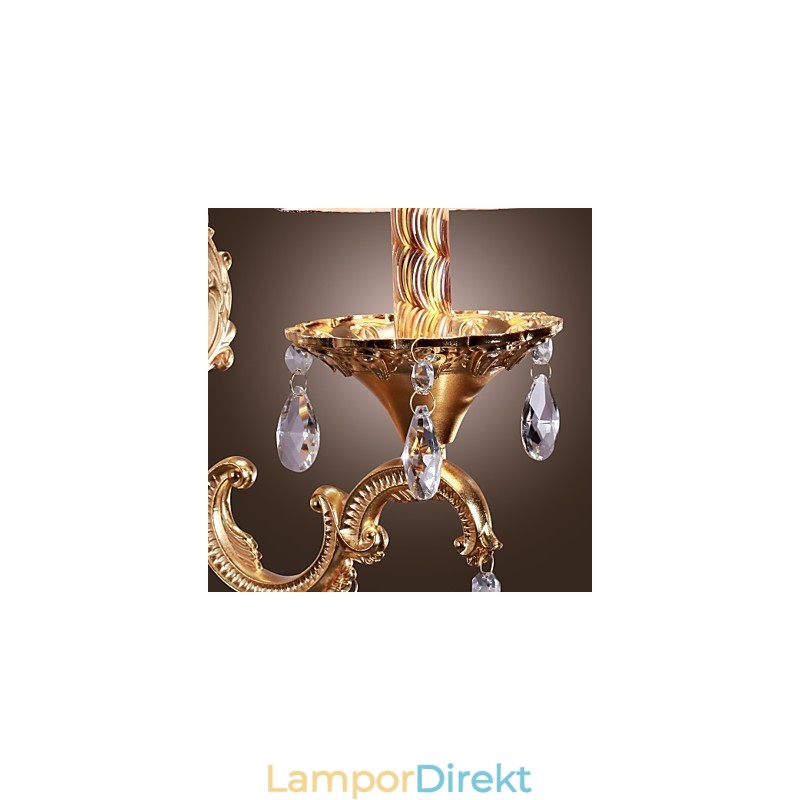 Elegant Kristallvägglampa I Rosa