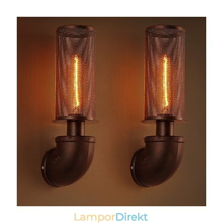 Återställ Uråldriga Sätt Smidesjärn Loft Creative Wall Lamp Lights Återställ Uråldriga Sätt Smidesjärn Loft Creative Wall Lamp Lights