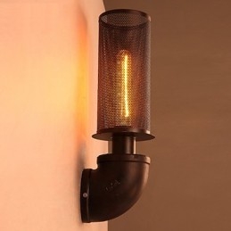Återställ Uråldriga Sätt Smidesjärn Loft Creative Wall Lamp Lights
