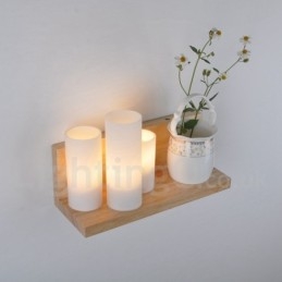 Vägglampor I Ministil Med Glasskärmar Modernt Samtida Trä Bambu Vägglampa