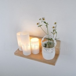Vägglampor I Ministil Med Glasskärmar Modernt Samtida Trä Bambu Vägglampa