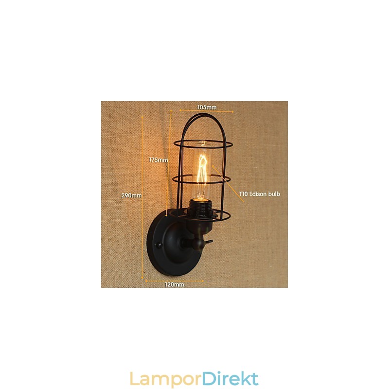 Retro Minimalistisk Dekorativ Vägglampa Gångtrappa Balkong