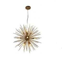 Retro Imitation Copper Creative Line 12 Ljuskrona