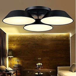 Flush Mount 3 Lampor Metall Akryl Enkel Modern