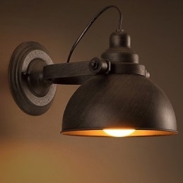 Loft Smidesjärn Pot Creative Vintage Vägglampa Lights