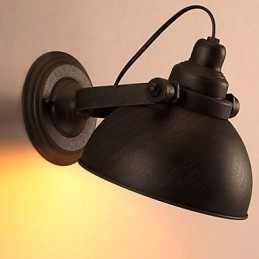 Loft Smidesjärn Pot Creative Vintage Vägglampa Lights