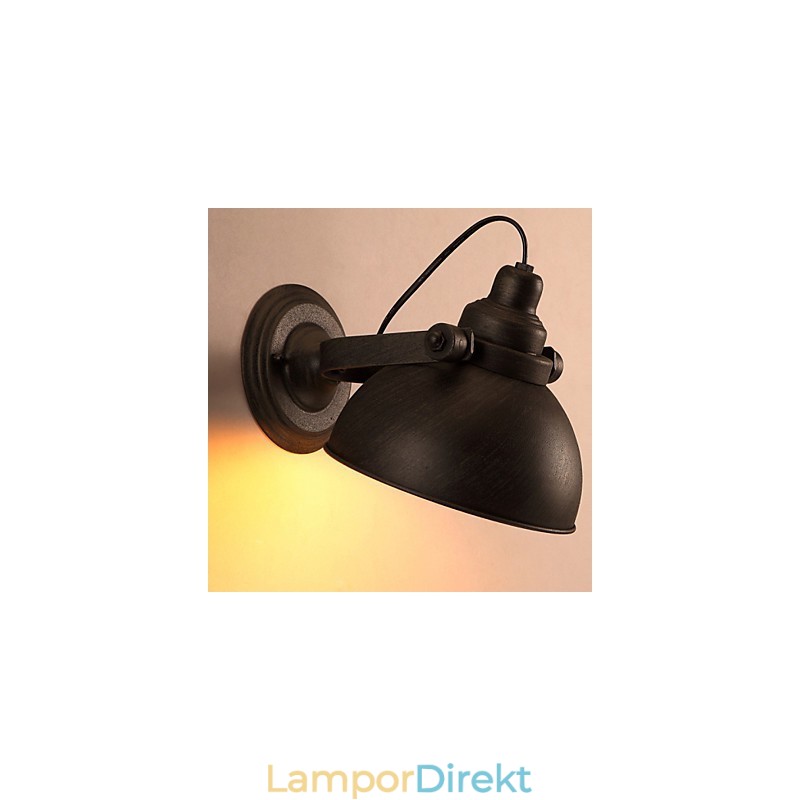 Loft Smidesjärn Pot Creative Vintage Vägglampa Lights