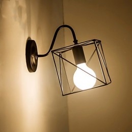 American Industry Vägglampor Nostalgisk Vintage Lron Loftgång Vägglampa För Balkong
