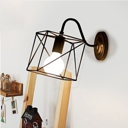 American Industry Vägglampor Nostalgisk Vintage Lron Loftgång Vägglampa För Balkong