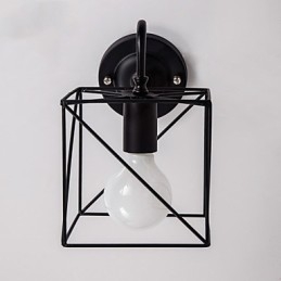 American Industry Vägglampor Nostalgisk Vintage Lron Loftgång Vägglampa För Balkong