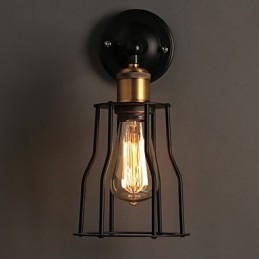 Creative The Head Of A Bed Titanium Metall Vägglampa Light