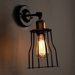 Creative The Head Of A Bed Titanium Metall Vägglampa Light