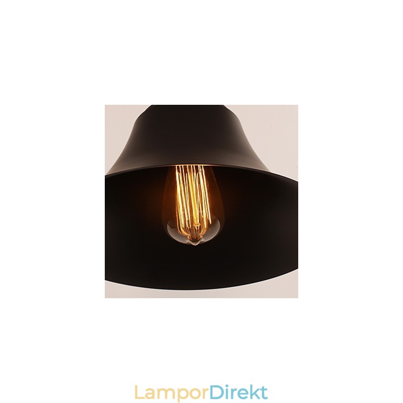 Konstnärlig Vägglampa Med Retro Metallskärm Och Fäste