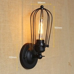 Retro Minimalistisk Industridesigner Balkong Gangtrappa Lampa Dekorativ Vägglampa