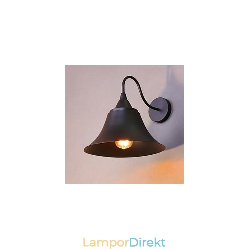 American Country Iron Cap Vägglampa Smidesjärn Vägglampa Archaize Srestoring Ancient Ways