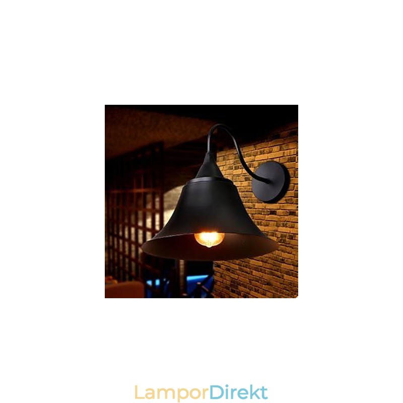 American Country Iron Cap Vägglampa Smidesjärn Vägglampa Archaize Srestoring Ancient Ways