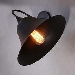 American Country Iron Cap Vägglampa Smidesjärn Vägglampa Archaize Srestoring Ancient Ways