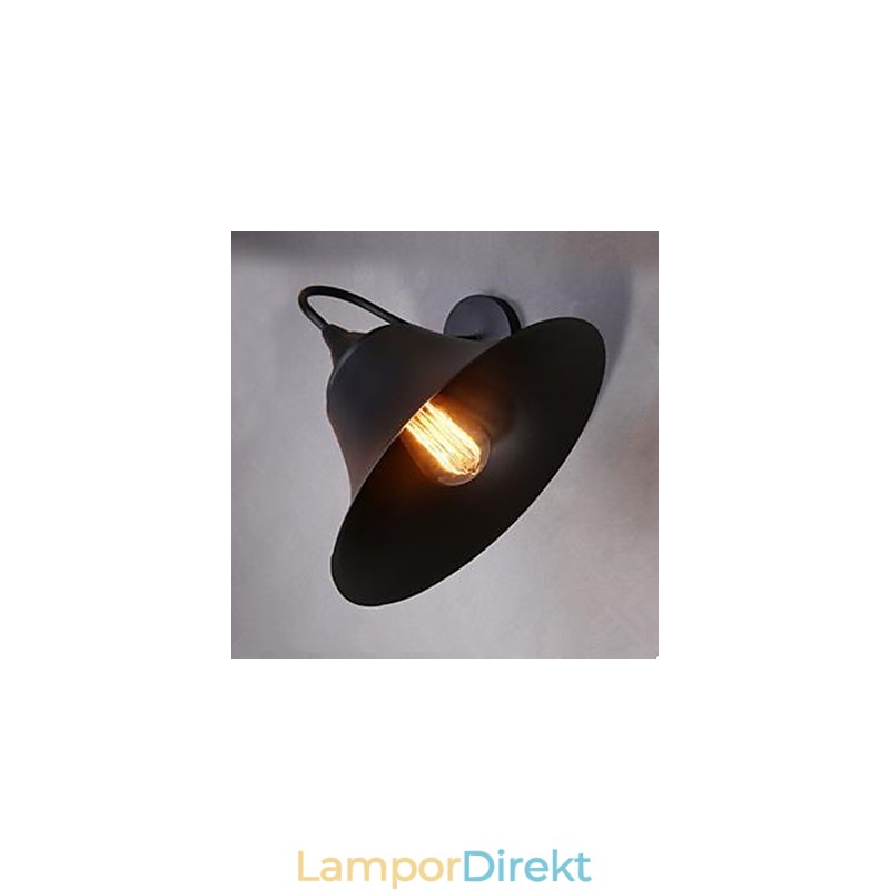 American Country Iron Cap Vägglampa Smidesjärn Vägglampa Archaize Srestoring Ancient Ways