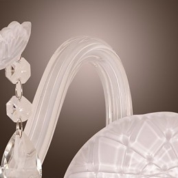 Kristallvägglampa Med 2 Lampor I Ljusglödlampa