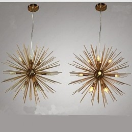 Retro Imitation Copper Creative Line 12 Ljuskrona