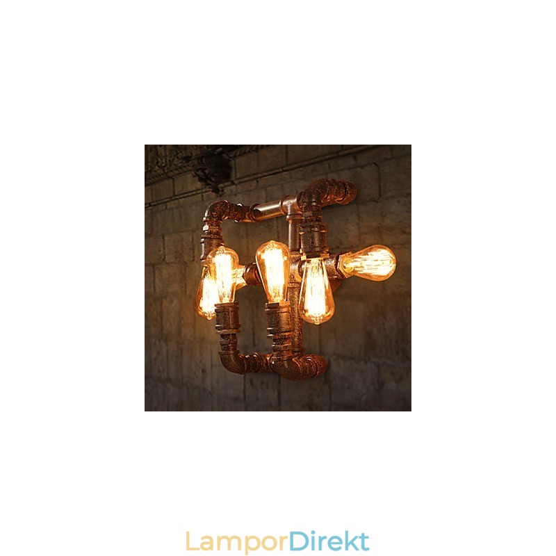 Retro Bar Iron Wall Sconces Mini Style Rustik Lodge Metal