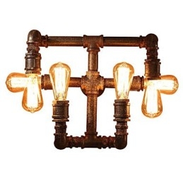 Retro Bar Iron Wall Sconces Mini Style Rustik Lodge Metal