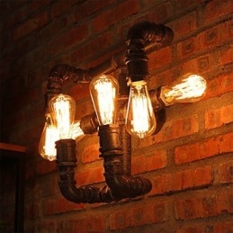 Retro Bar Iron Wall Sconces Mini Style Rustik Lodge Metal