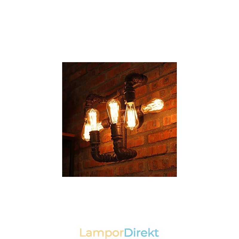 Retro Bar Iron Wall Sconces Mini Style Rustik Lodge Metal