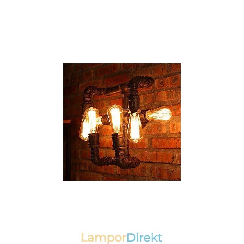 Retro Bar Iron Wall Sconces Mini Style Rustik Lodge Metal