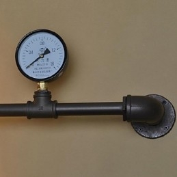 Vägglampor 5 Lätta Vattenrör Järn Ministil Industriell Stil Country Metal