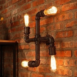 Retro Bar Iron Wall Sconces Mini Style Rustik Lodge Metal