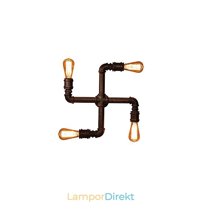 Retro Bar Iron Wall Sconces Mini Style Rustik Lodge Metal