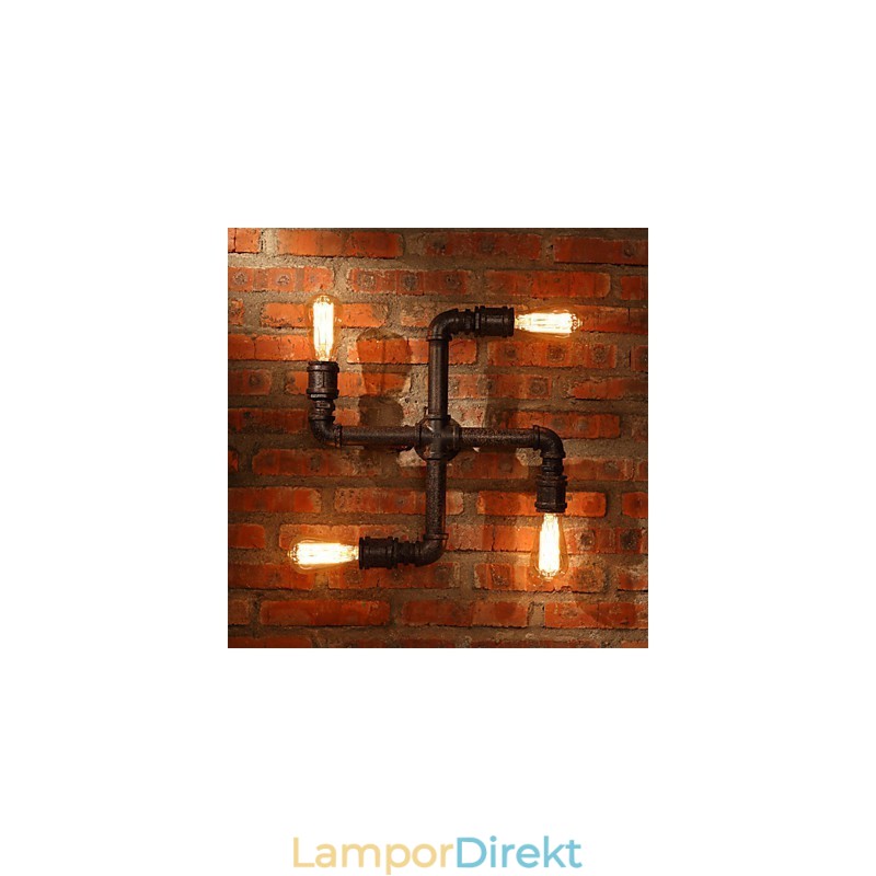 Retro Bar Iron Wall Sconces Mini Style Rustik Lodge Metal