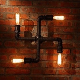 Retro Bar Iron Wall Sconces Mini Style Rustik Lodge Metal