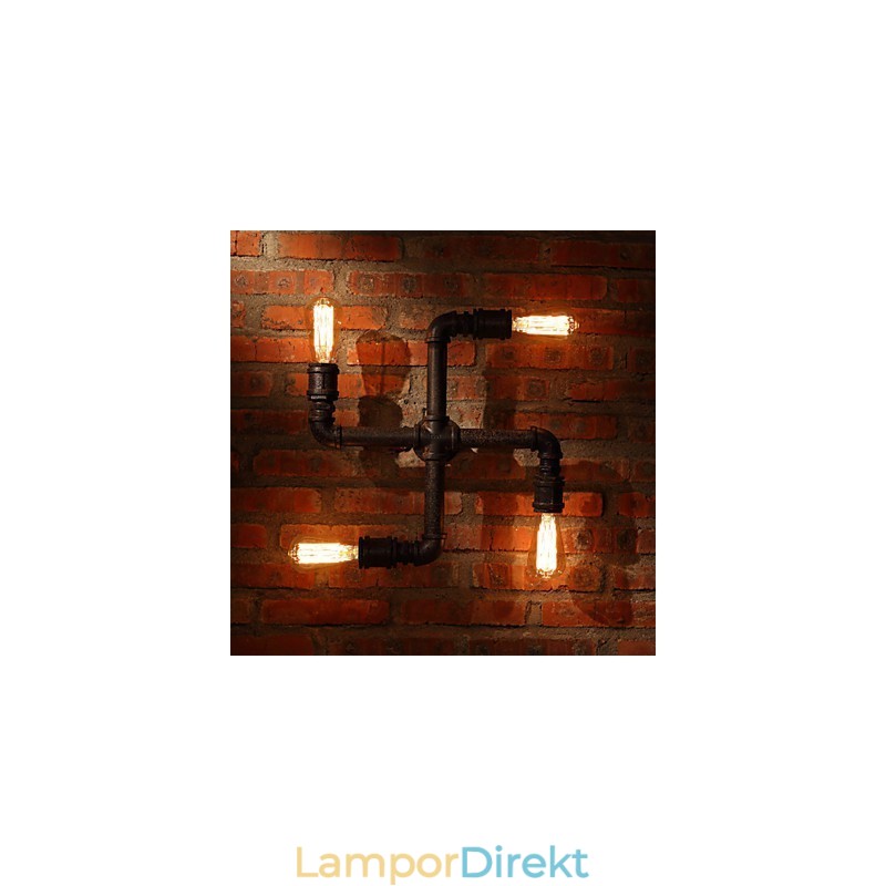 Retro Bar Iron Wall Sconces Mini Style Rustik Lodge Metal