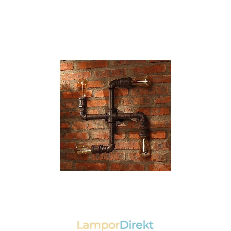 Retro Bar Iron Wall Sconces Mini Style Rustik Lodge Metal