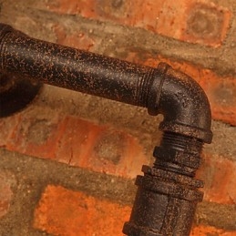 Retro Bar Iron Wall Sconces Mini Style Rustik Lodge Metal