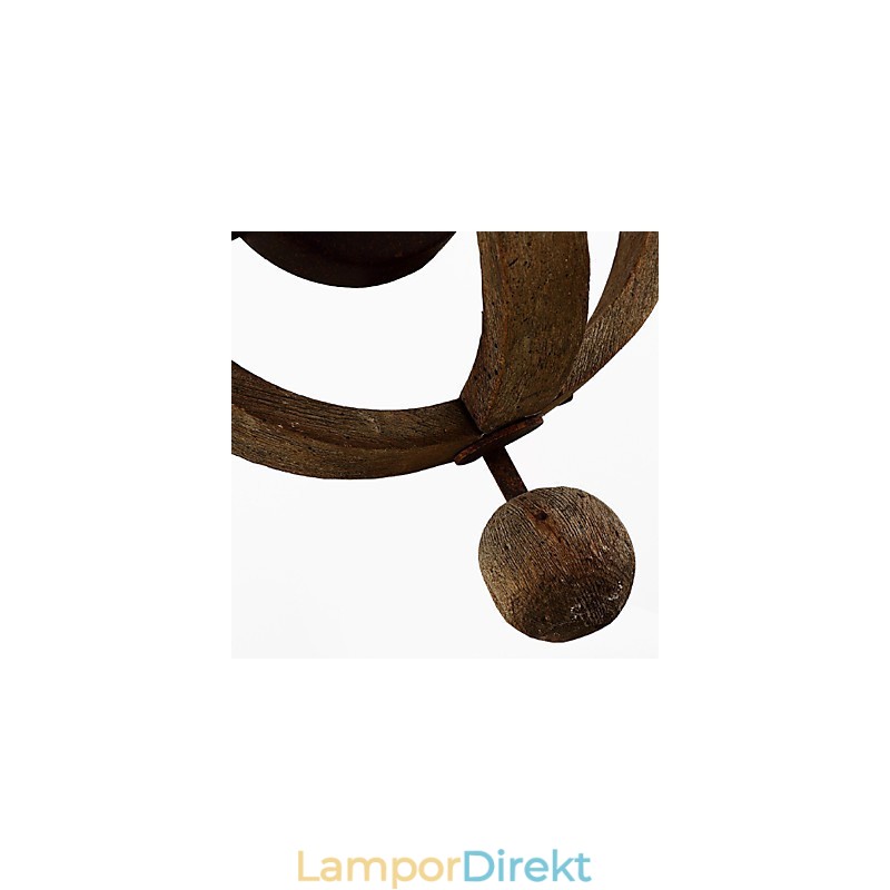 Vintage Amerikansk Rustik Trävägg Vinfat Lampa Liviing Och Sovrumslampa