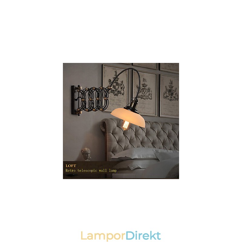 Vintage Industriell Amerikansk Country Restaurant Sovrum Studera Kreativ Trappa Gang Lampa Teleskopiska Järn Vägglampor