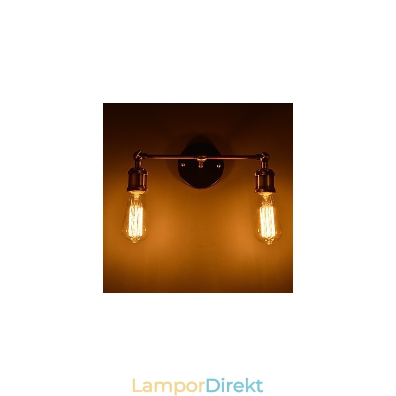 Vägglampor För Hem Vägglampa Minimalistisk Interiör Hall Smidesjärnslampa Sovrum Sänglampor För Vardagsrum