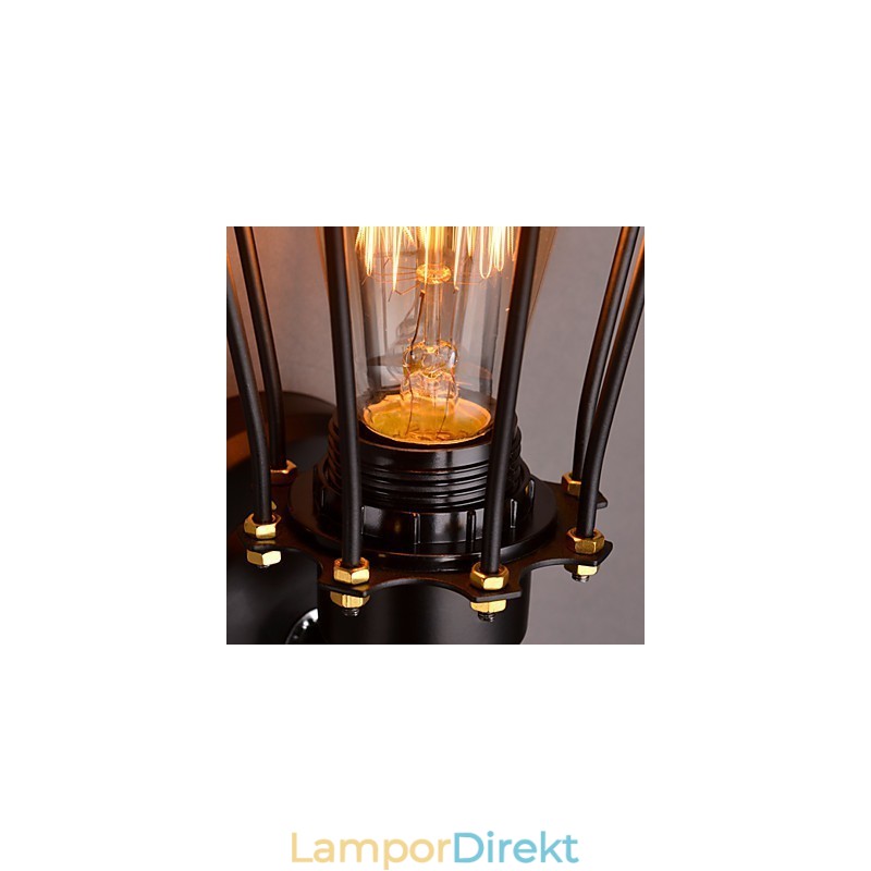 Vägglampor För Hem Vägglampa Minimalistisk Interiör Hall Smidesjärnslampa Sovrum Sänglampor För Vardagsrum