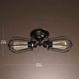 2 Ljus Gyllene Vägglampa I Antik Stil