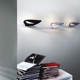 Konstnärlig Vägglampa Med 1 Ljus I Svart Och Vitt