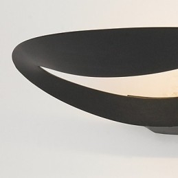 Konstnärlig Vägglampa Med 1 Ljus I Svart Och Vitt
