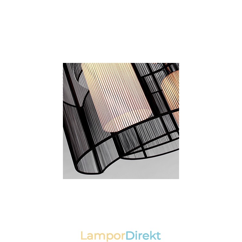 Taklampa Modern Design 2 Lampor Svart