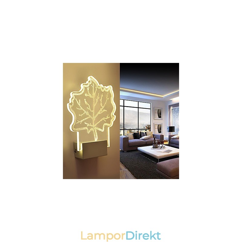 Akryl Vägglampa Pvc Lampa Ljus Chip Modern Contemporary Metal