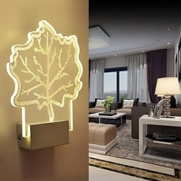Akryl Vägglampa Pvc Lampa Ljus Chip Modern Contemporary Metal