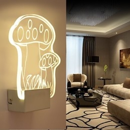 Akryl Vägglampa Pvc Lampa Ljus Modern Contemporary Metal