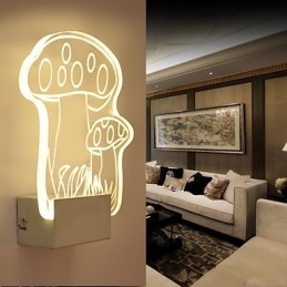Akryl Vägglampa Pvc Lampa Ljus Modern Contemporary Metal